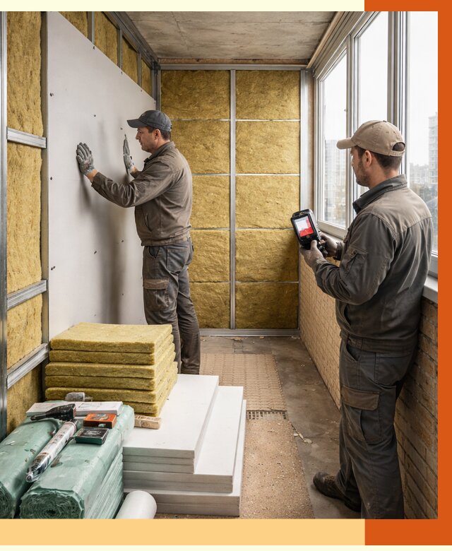 Утепление балкона в Бирске от 4677 руб. под ключ | ТепломастерБрк