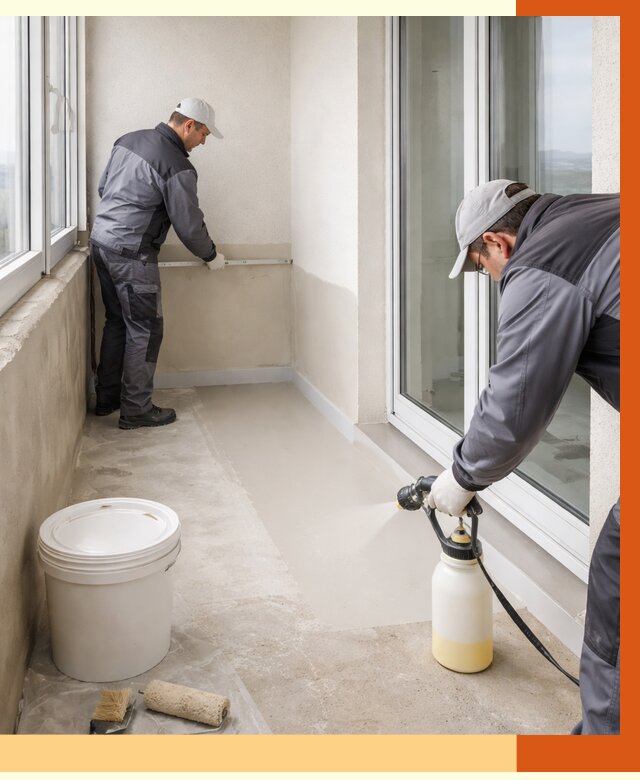 Утепление балкона жидкой теплоизоляцией в Бирске от 5977 руб./м2 | ТепломастерБрк